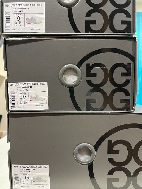 G/FORE G/18 GOLF SHOES LIMITED RELEASE ICON SNOW MENS SIZES main image 5